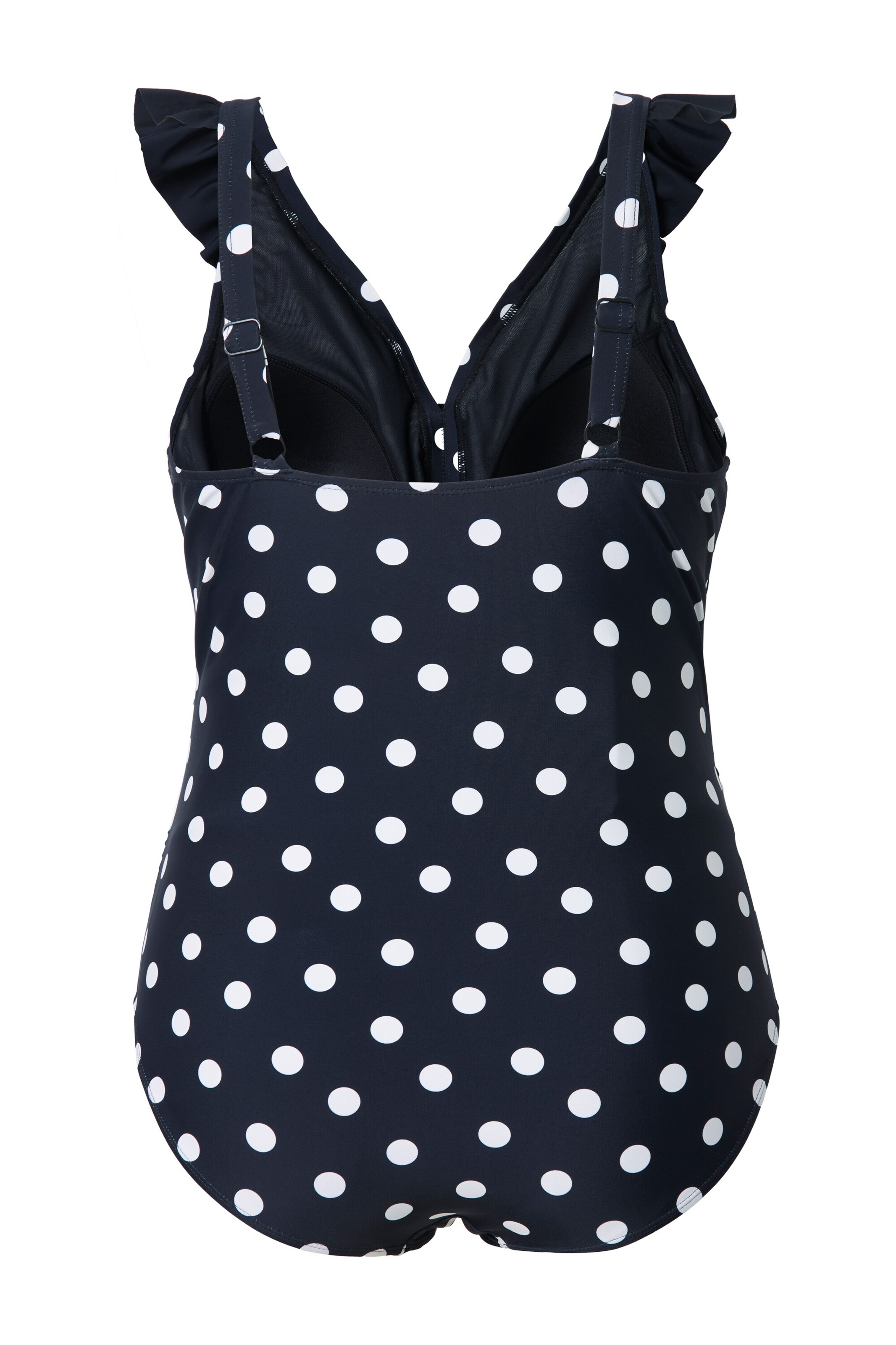 Ulla Popken Triangel Badeanzug in Blau