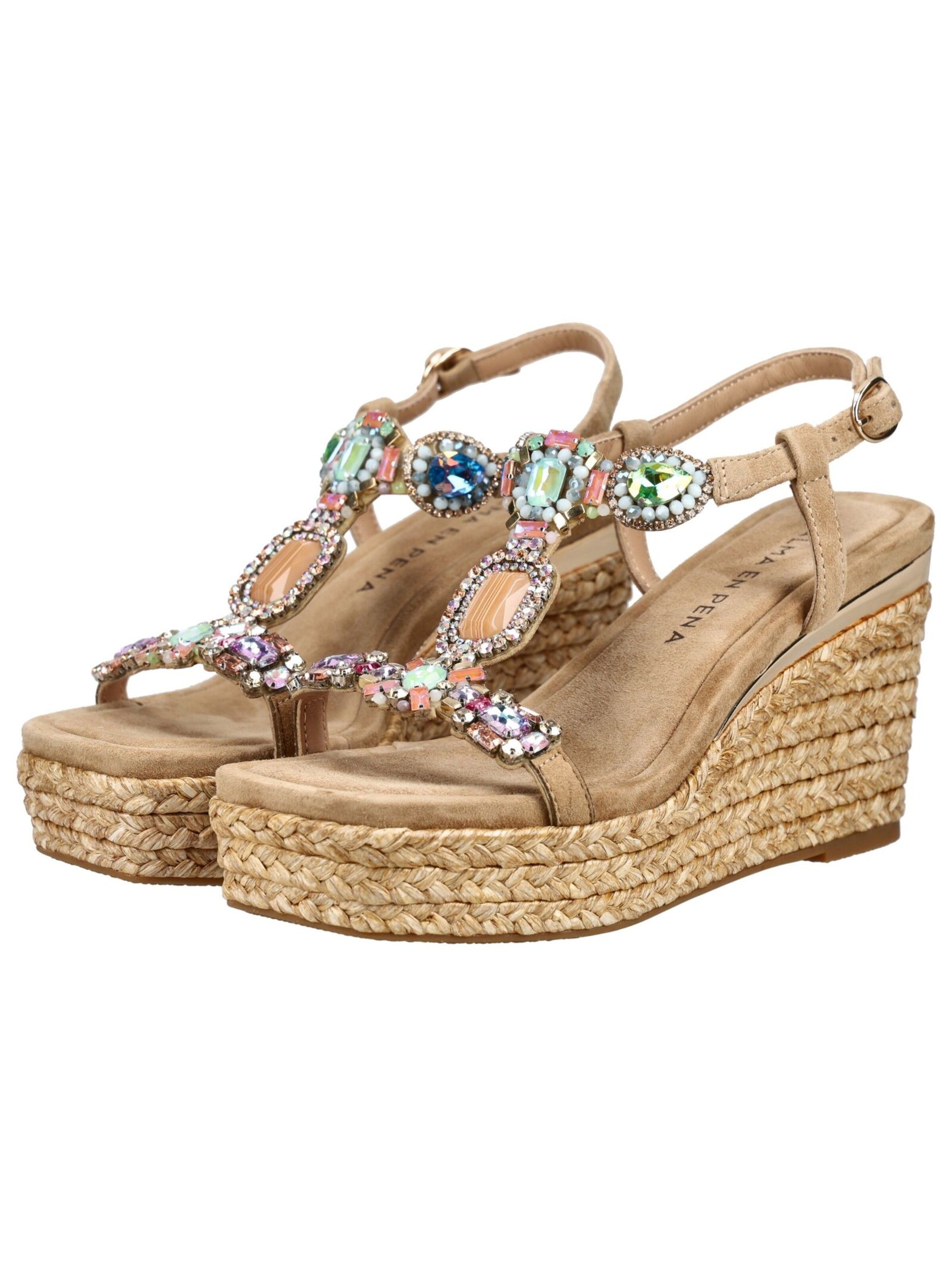 Alma En Pena Riemensandale in Beige
