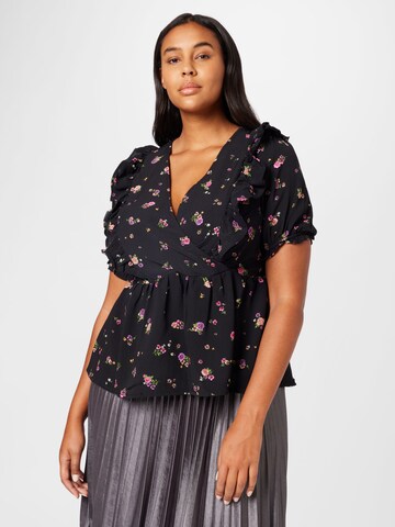 Camicia da donna di Dorothy Perkins Curve in nero: frontale