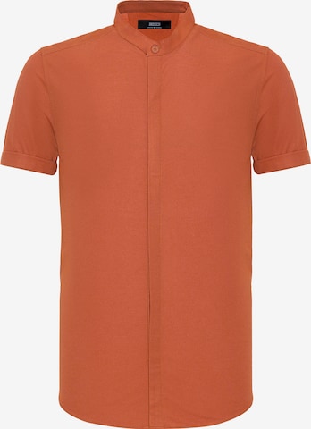 Antioch Slim fit Button Up Shirt in Orange: front