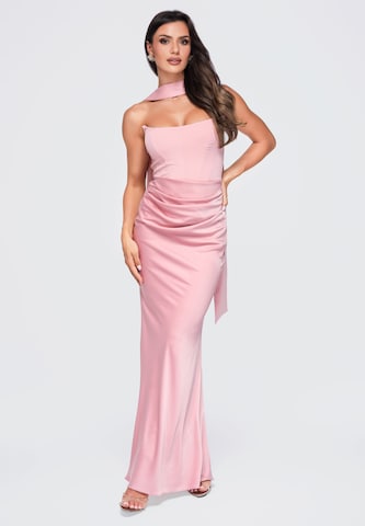 Ombre Evening dress 'LA-OM-DLR415' in Pink: front
