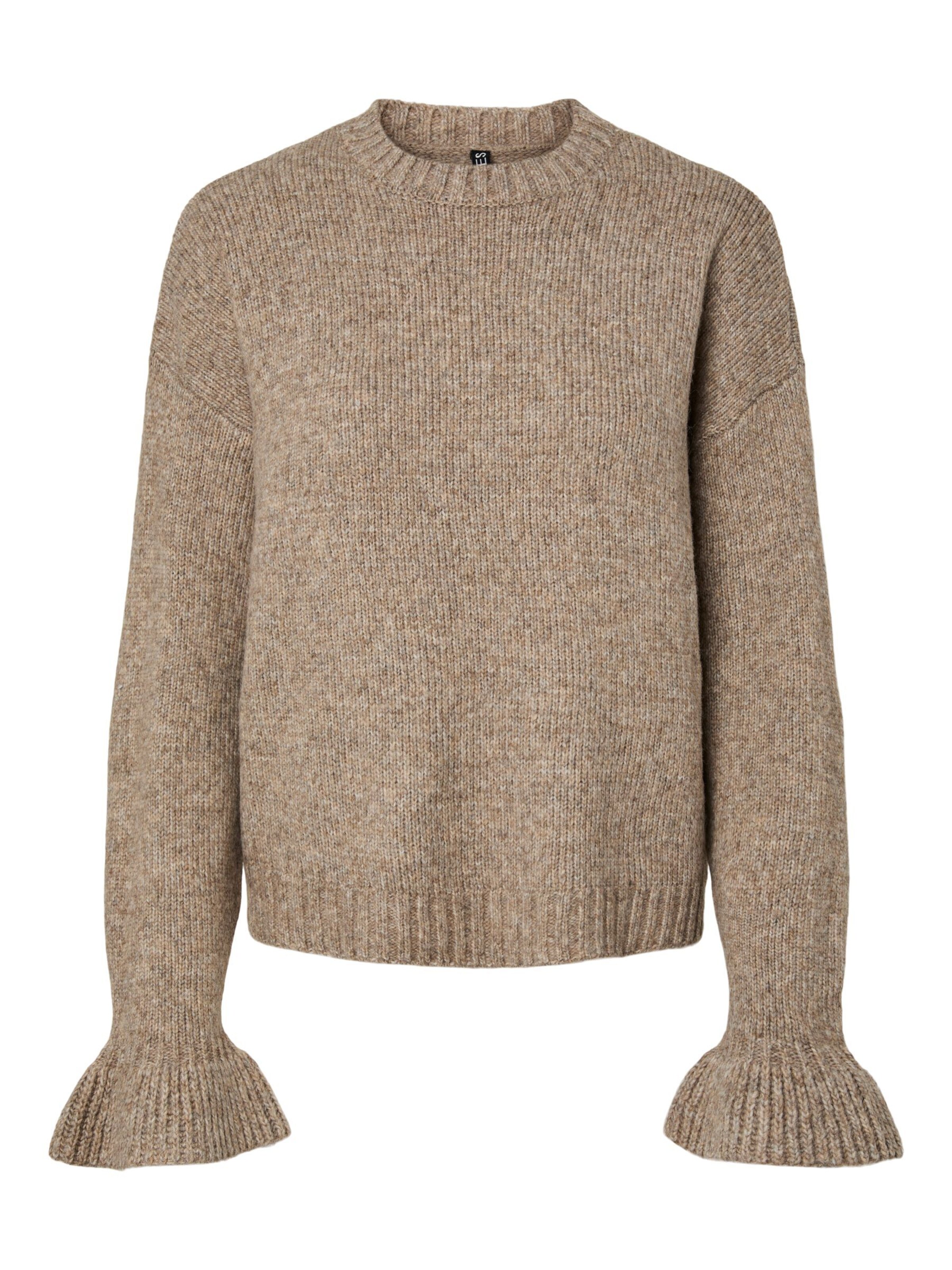 Pull-over 'PCJIMMA' PIECES en marron : devant