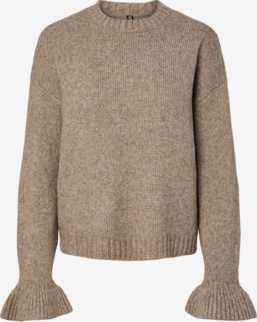 PIECES - Jersey 'PCJIMMA' en marrón: frente