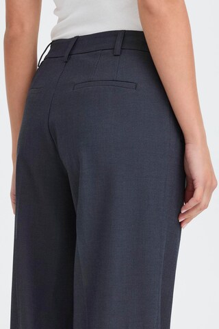 Wide Leg Pantalon à pince 'BINDY' Pulz en bleu