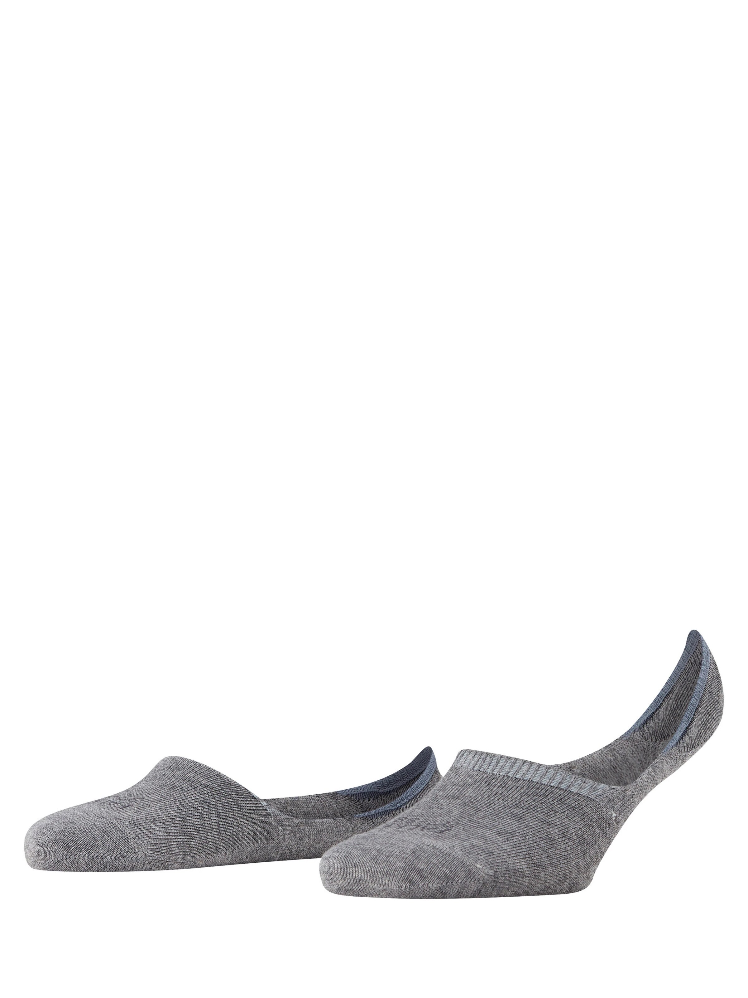 FALKE Ankle Socks 'Step High Cut' in Grey: front