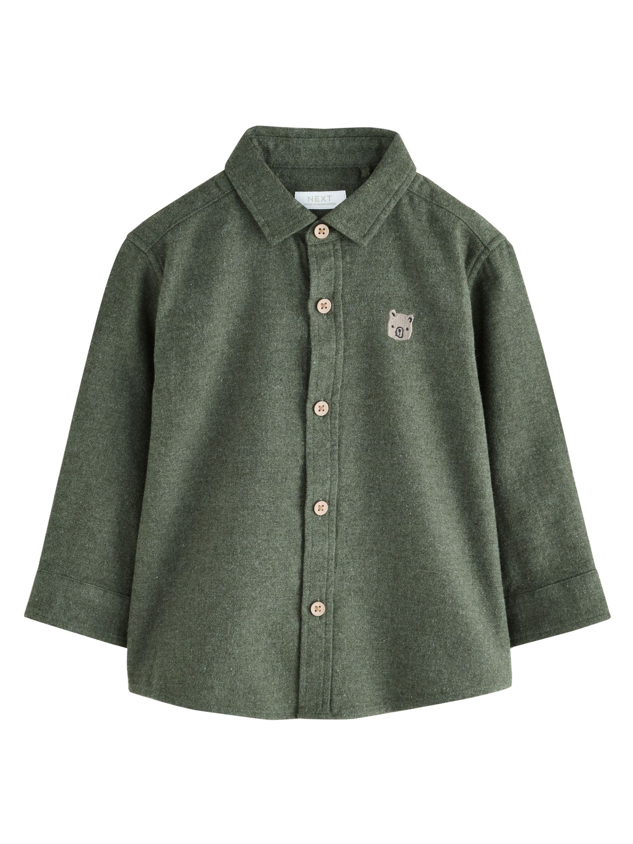 Next Regularny krój Koszula w kolorze zielony: przód