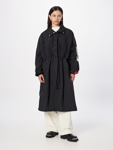 HUGO Between-Seasons Coat 'Felicia' in Black: front