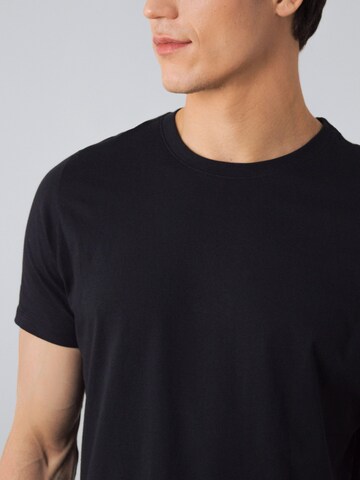 Honest Basics Shirt 'T-shirt Men' in Zwart