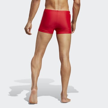 ADIDAS PERFORMANCE Athletic Swim Trunks in Red