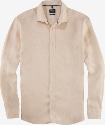OLYMP Business Shirt in Beige: front