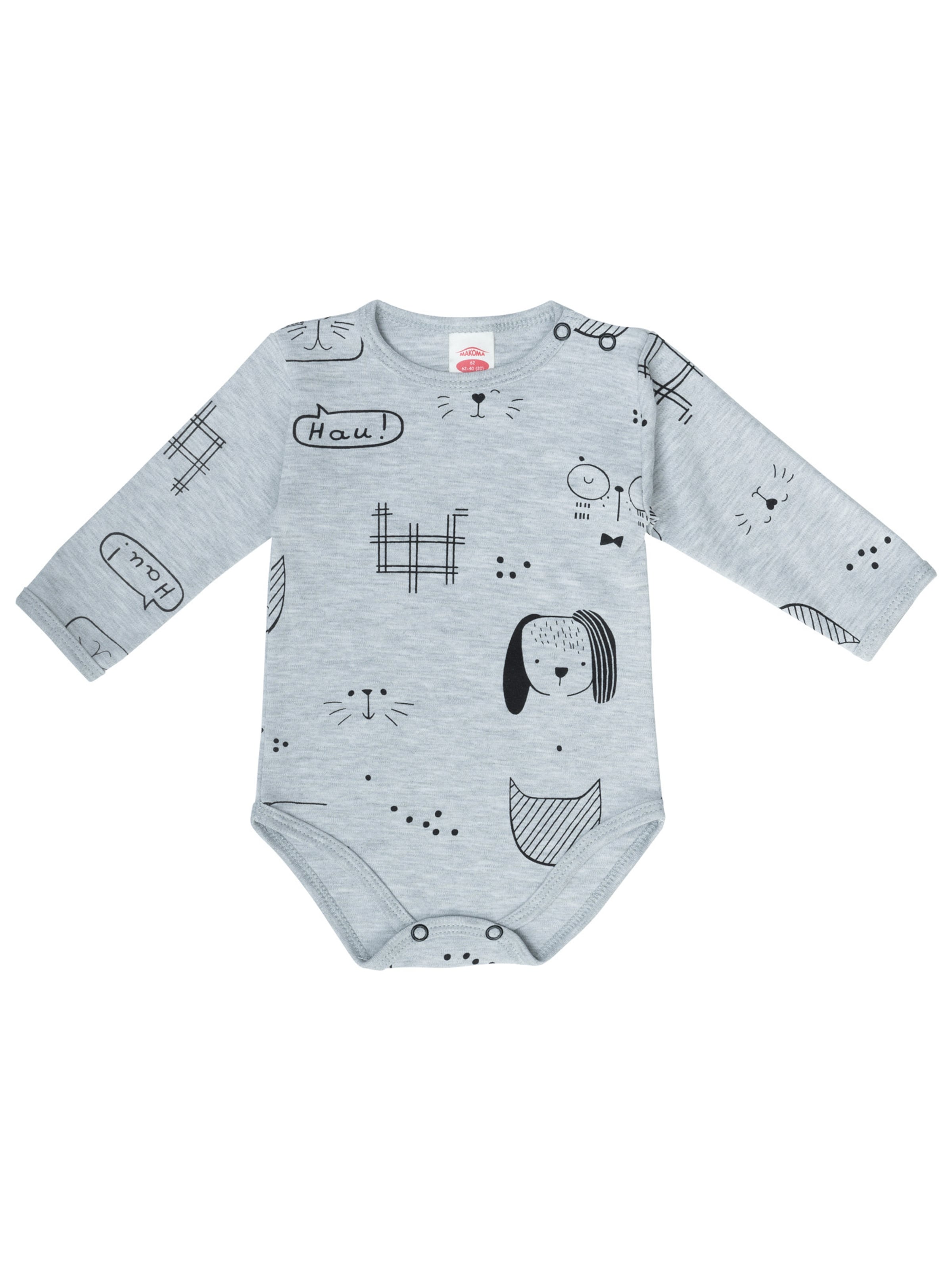 Makoma Romper/bodysuit in Grey: front