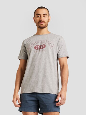 AÉROPOSTALE Shirt 'CA-87' in Grey: front