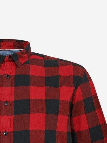 Jack & Jones Plus Regular Fit Hemd 'Gingham' in Rot