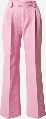 Soulland Normální Kalhoty se sklady v pase 'Deni' – pink: přední strana