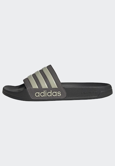 ADIDAS PERFORMANCE Badeschuh 'Adilette' in grau / schwarz, Produktansicht