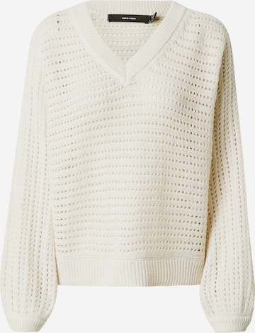 VERO MODA Sweater 'FABULOUS' in Beige: front