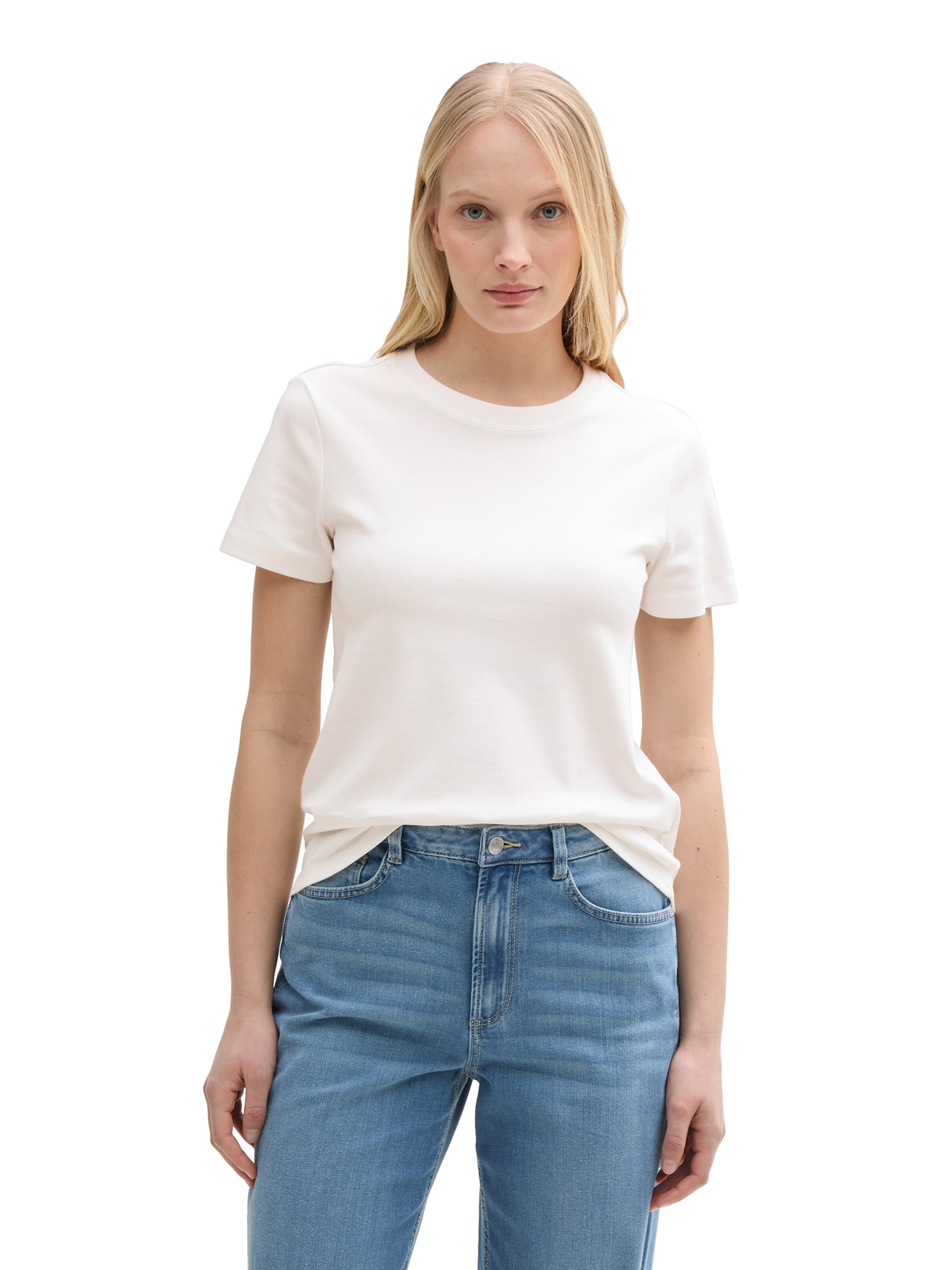 TOM TAILOR - Camisa em branco: frente