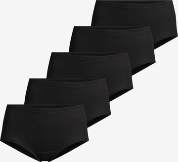 CON-TA Slip 'Feinripp' in Schwarz: Vorderseite
