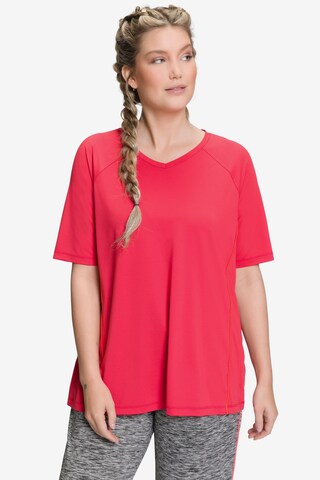 Ulla Popken Shirt in Rood: voorkant