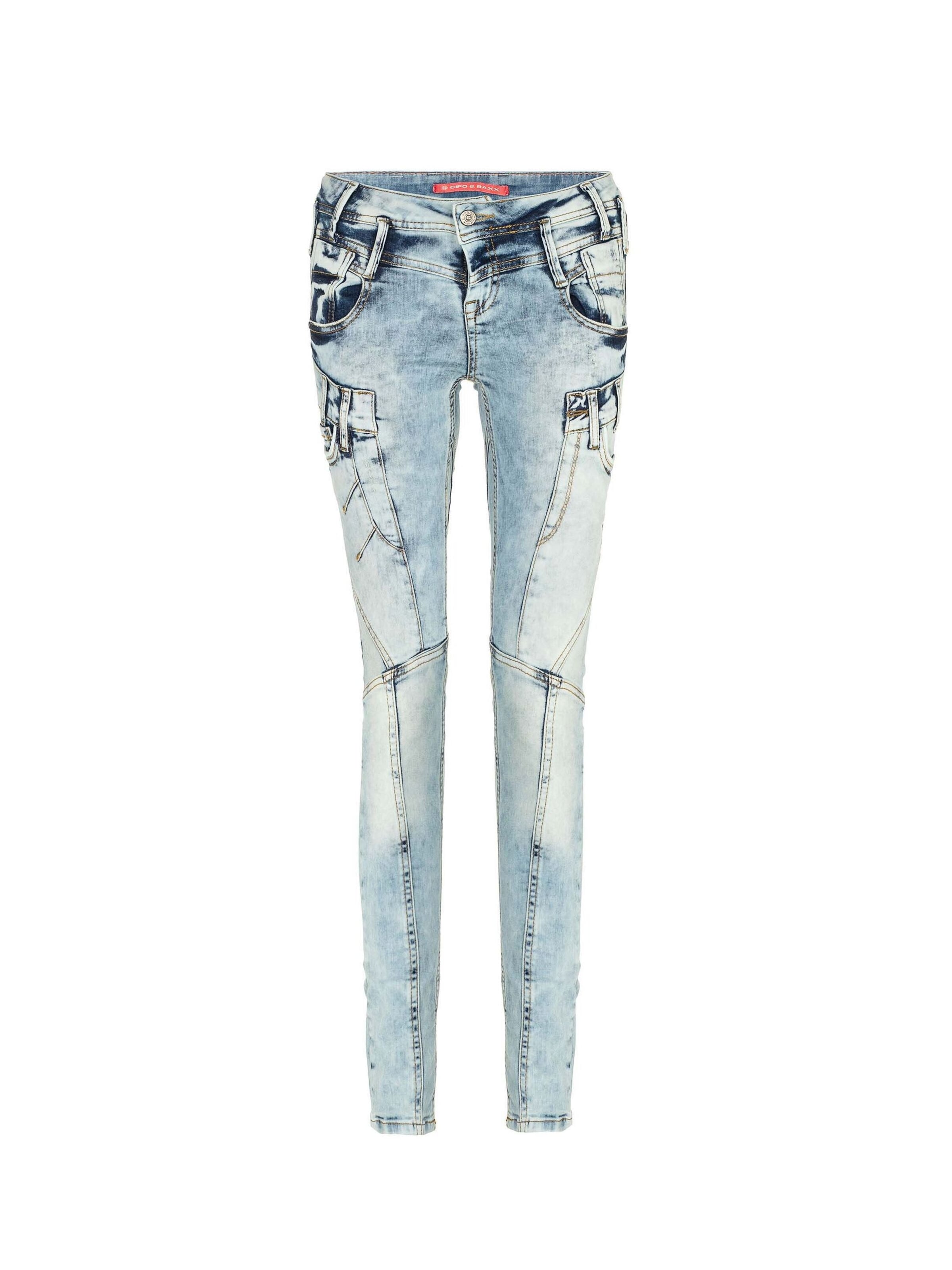 CIPO & BAXX Slimfit Jeans in Blau: Vorderseite