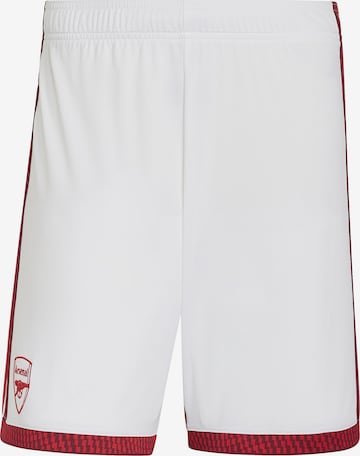 balta ADIDAS PERFORMANCE Standartinis Sportinės kelnės 'FC Arsenal 26/27': priekis