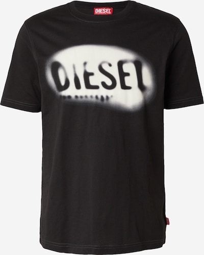 XS dydžio Marškinėliai 'T-ADJUST-V2' iš DIESEL, spalva – juoda / balta, Prekių apžvalga