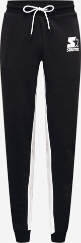 Pantaloni de la Starter Black Label pe negru: față