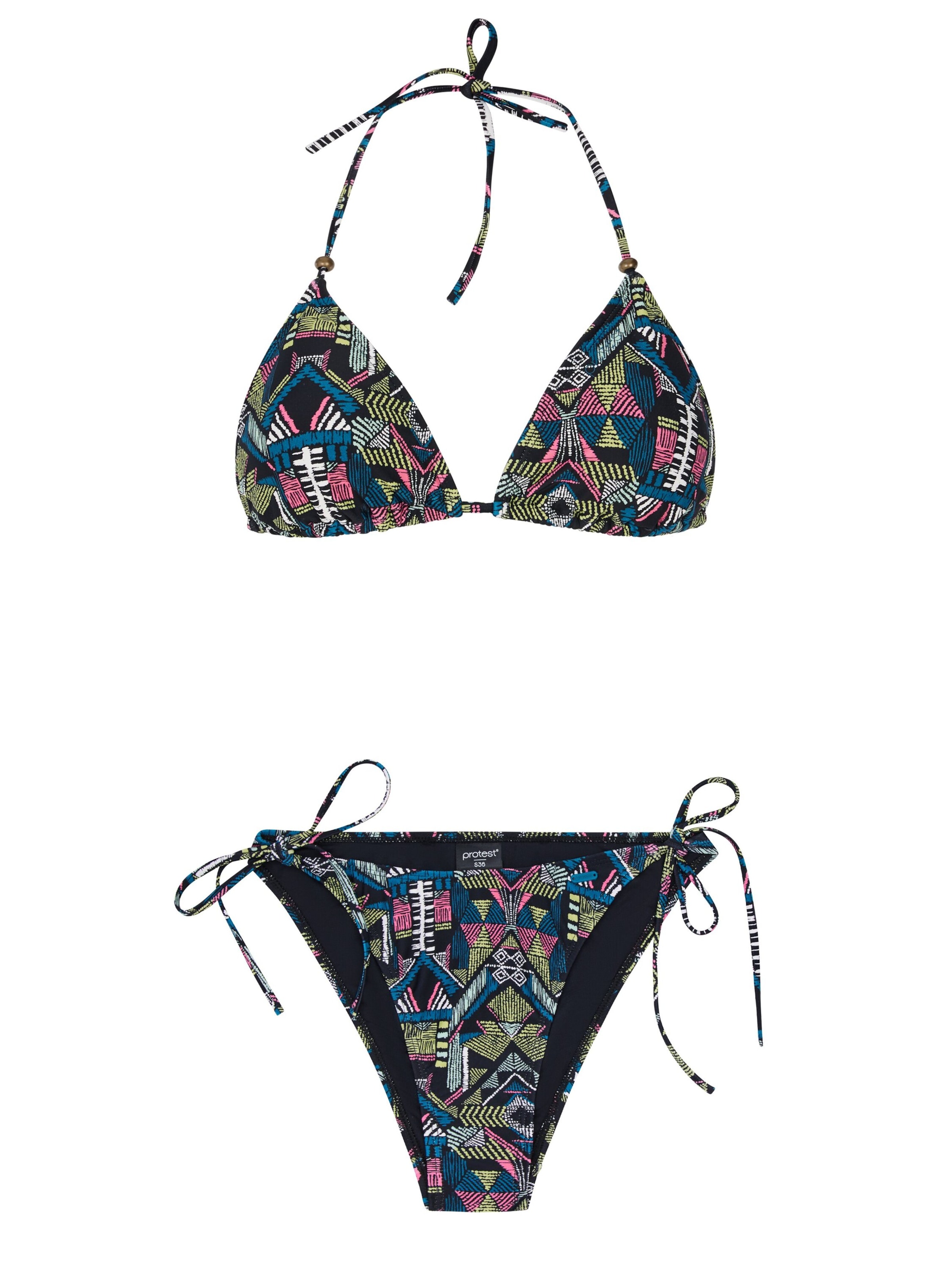 PROTEST Triangle Bikini 'PRTHave' in Black: front