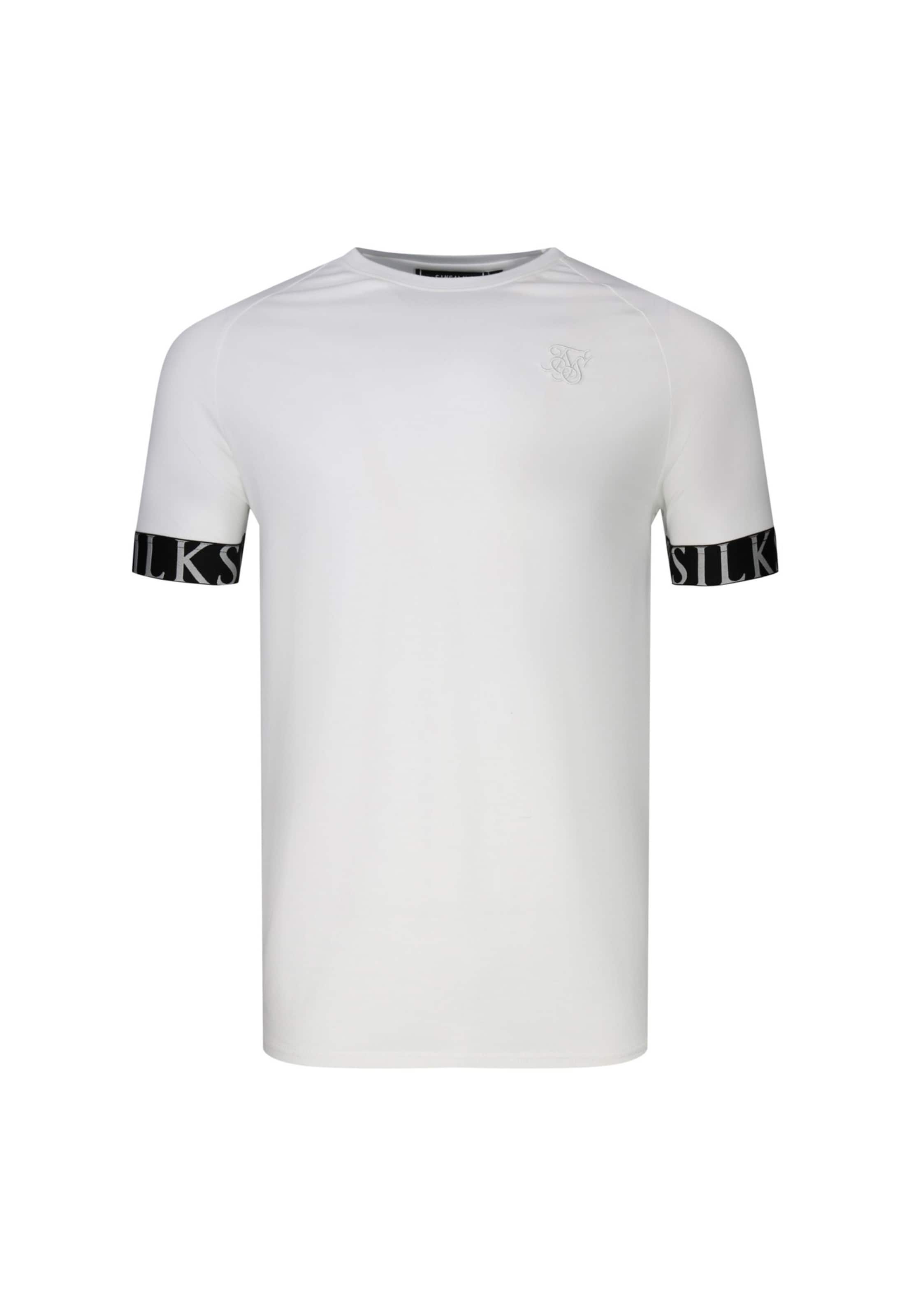 SikSilk Koszulka w kolorze biały: przód