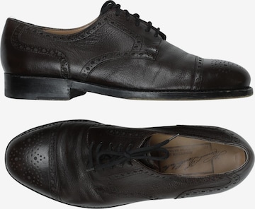 HEINRICH DINKELACKER Halbschuh 40 in Braun: Vorderseite