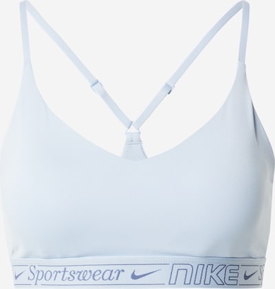 NIKE Спортивный бюстгальтер 'INDY' в Пастельно-синий / Темно-синий, Обзор товара
