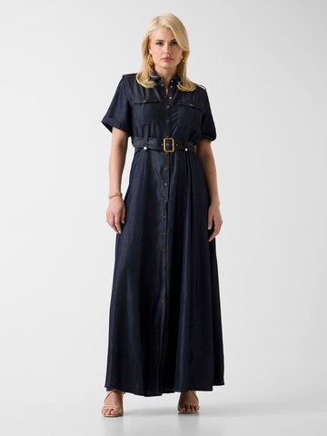 MARCIANO LOS ANGELES Shirt Dress in Blue: front