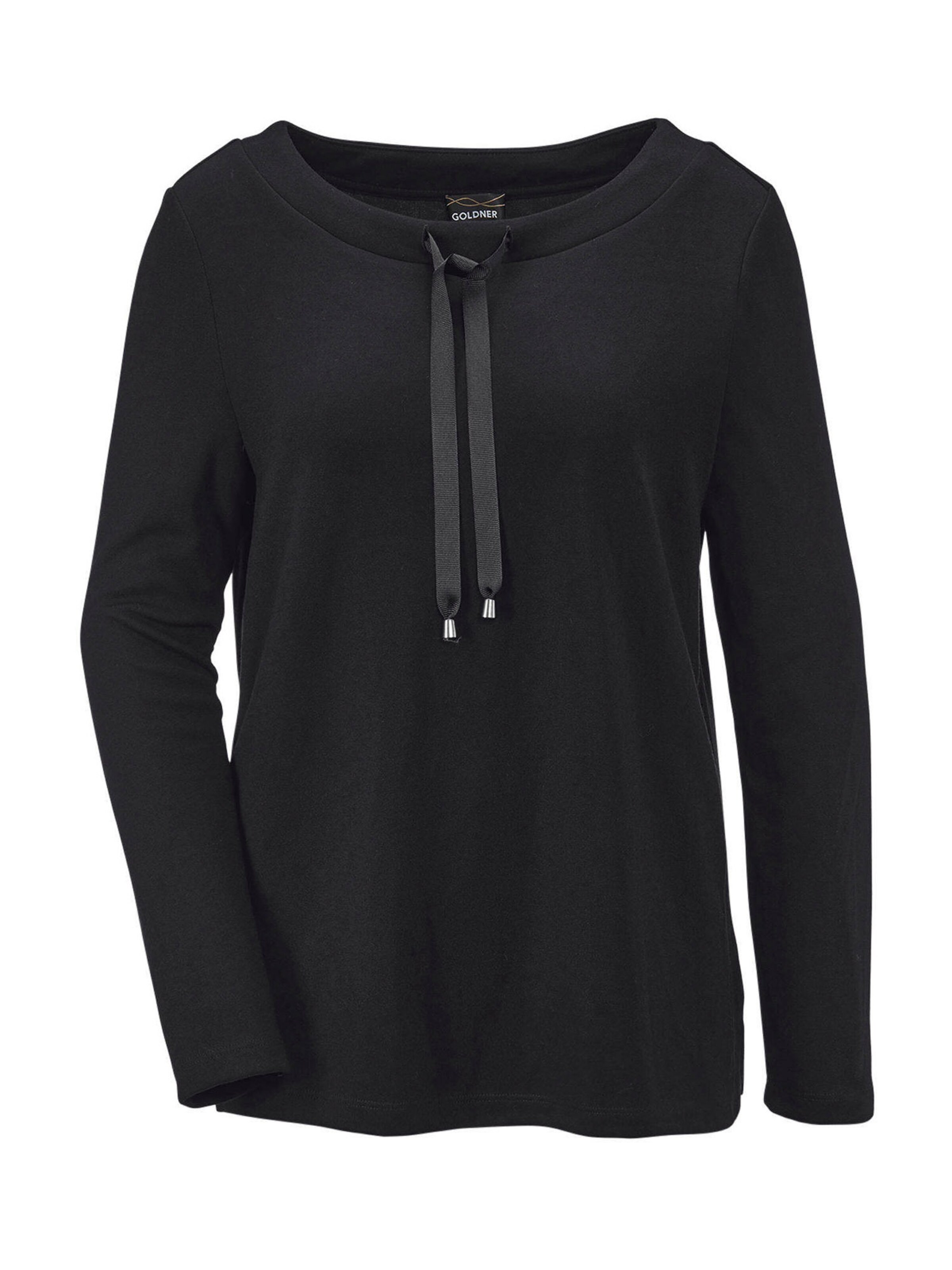 Goldner T-shirt en noir, Vue avec produit