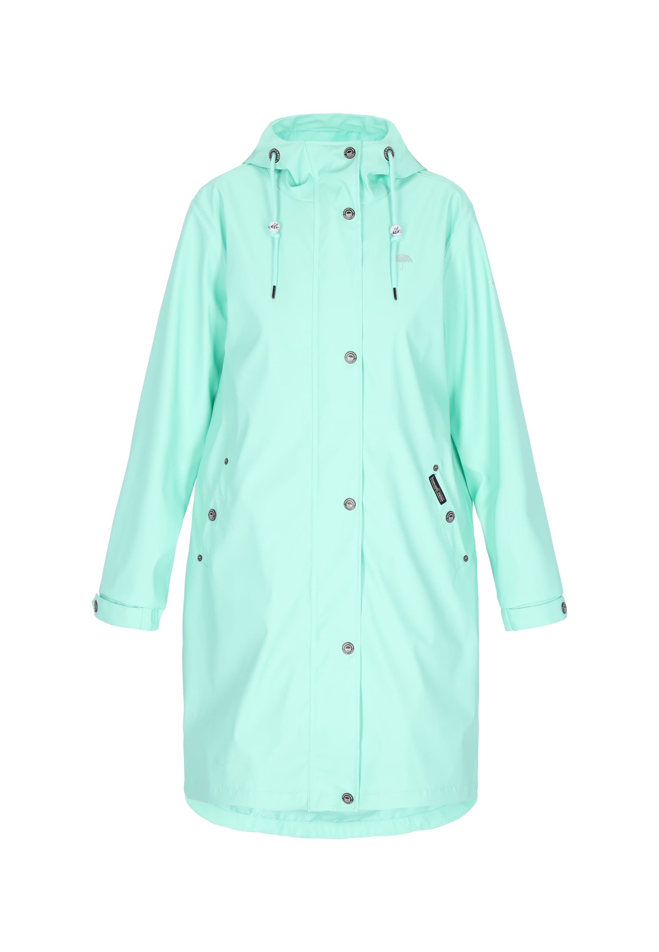 Schmuddelwedda - Abrigo funcional en verde: frente