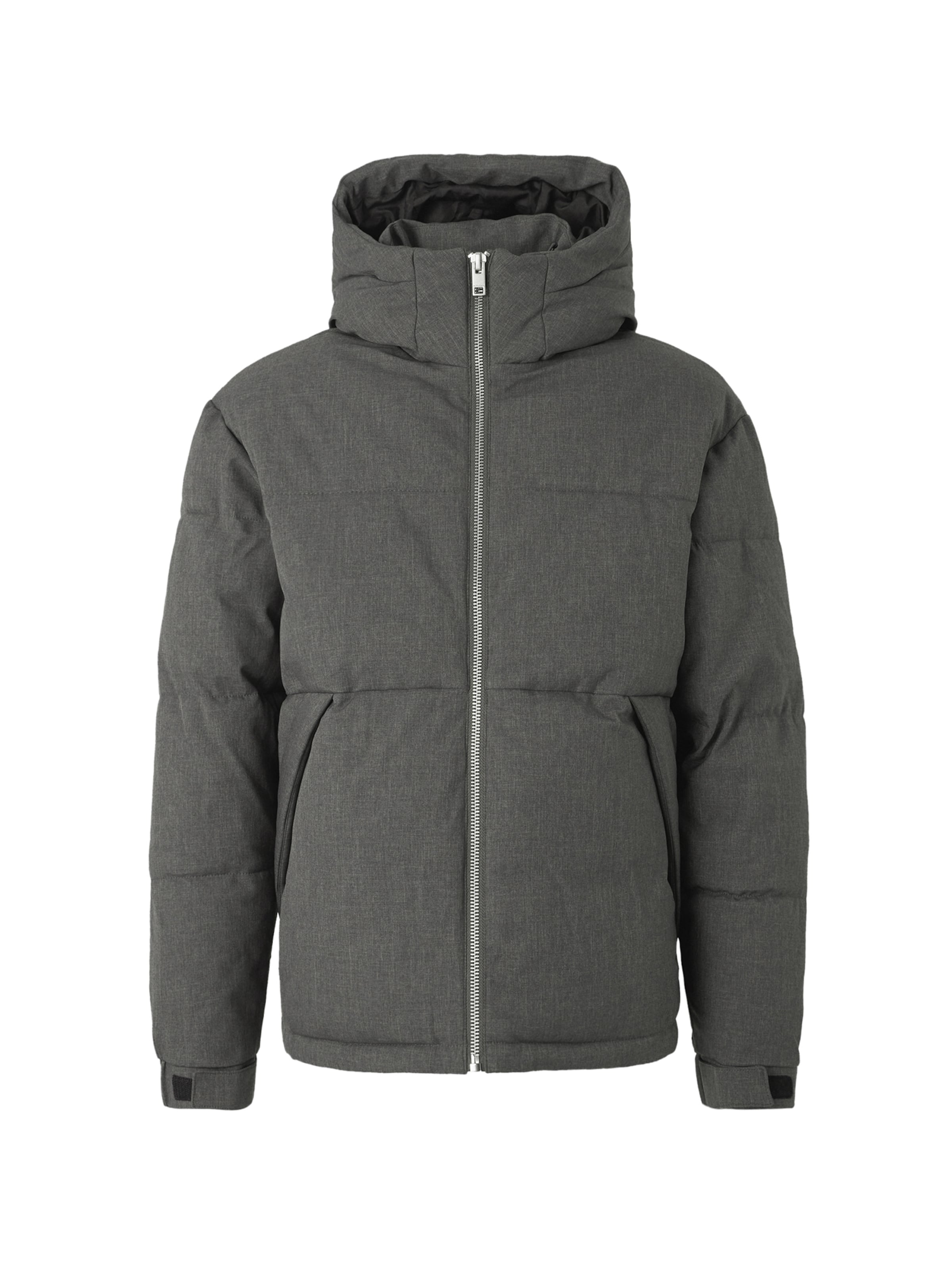 Jack & Jones Premium Зимно яке в сиво: отпред