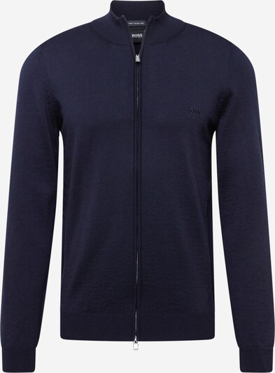 BOSS Vestes en maille 'Balonso' en bleu foncé, Vue avec produit