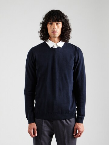 JACK & JONES Svetr – modrá: přední strana
