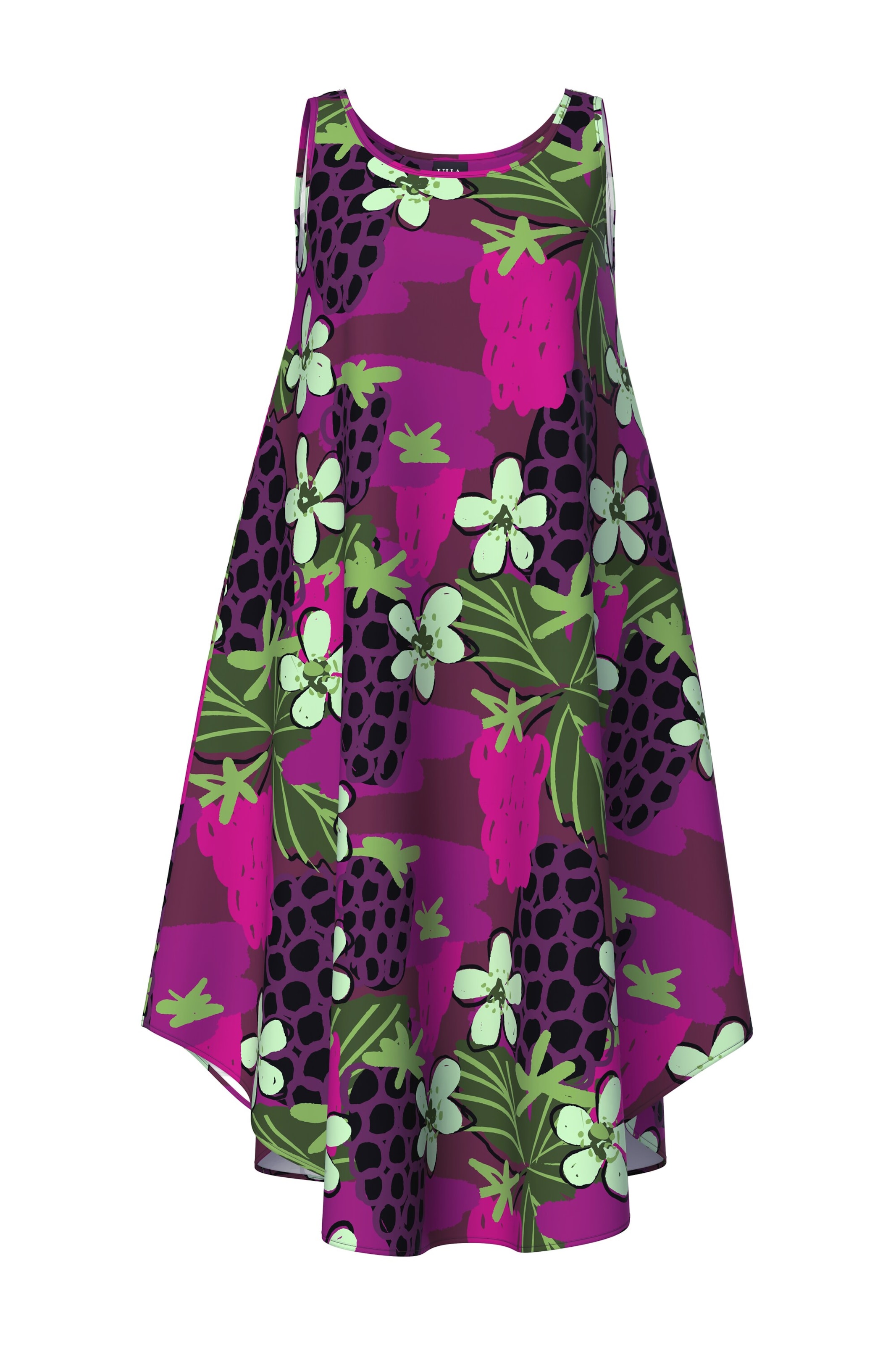 Robe d’été Ulla Popken en rouge : devant