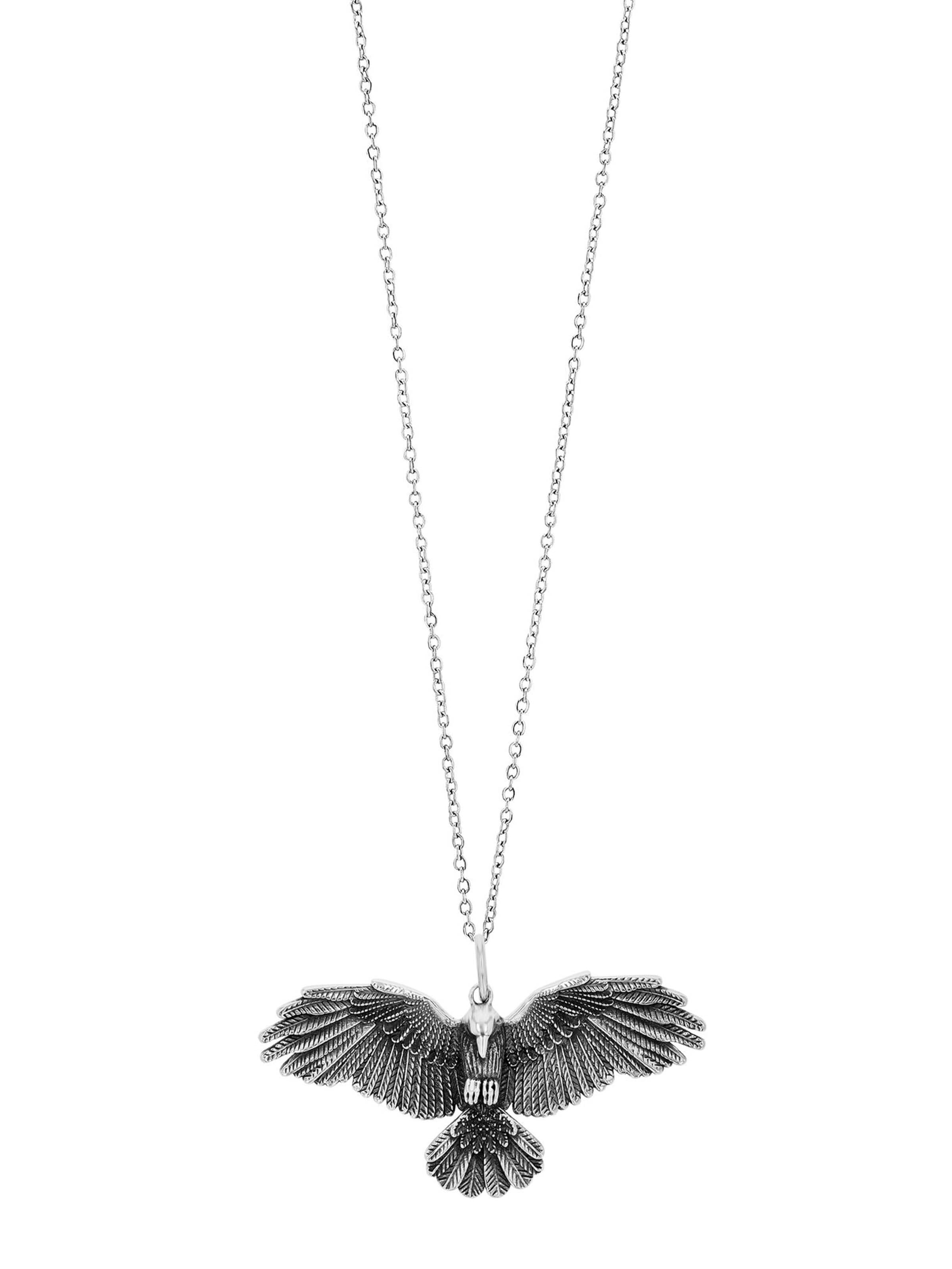 Akzent Pendant '"Lenja" aus 925 Sterlingsilber, rhodiniert, langlebig' in Silver