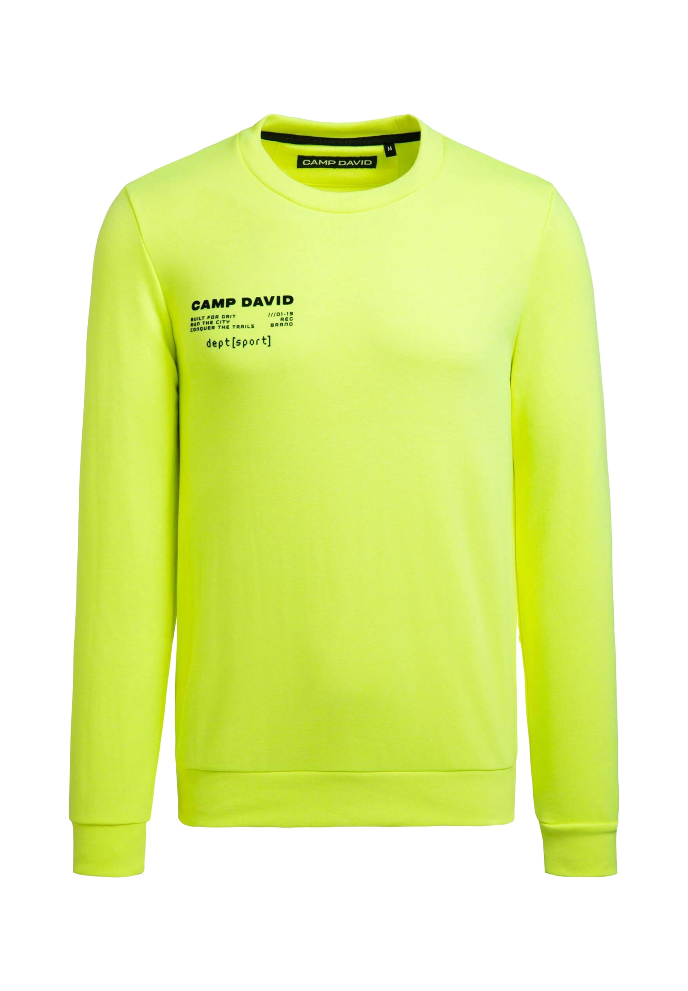 CAMP DAVID Sweatshirt i gul: forside