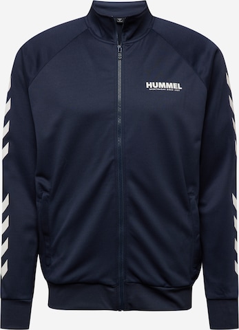 Hummel Athletic Jacket 'Legacy' in Blue: front