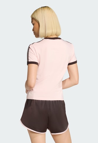 T-shirt '3 STRIPES SLIM' ADIDAS ORIGINALS en rose
