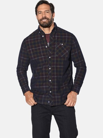 Jan Vanderstorm Comfort fit Button Up Shirt 'Olafsen ' in Red: front