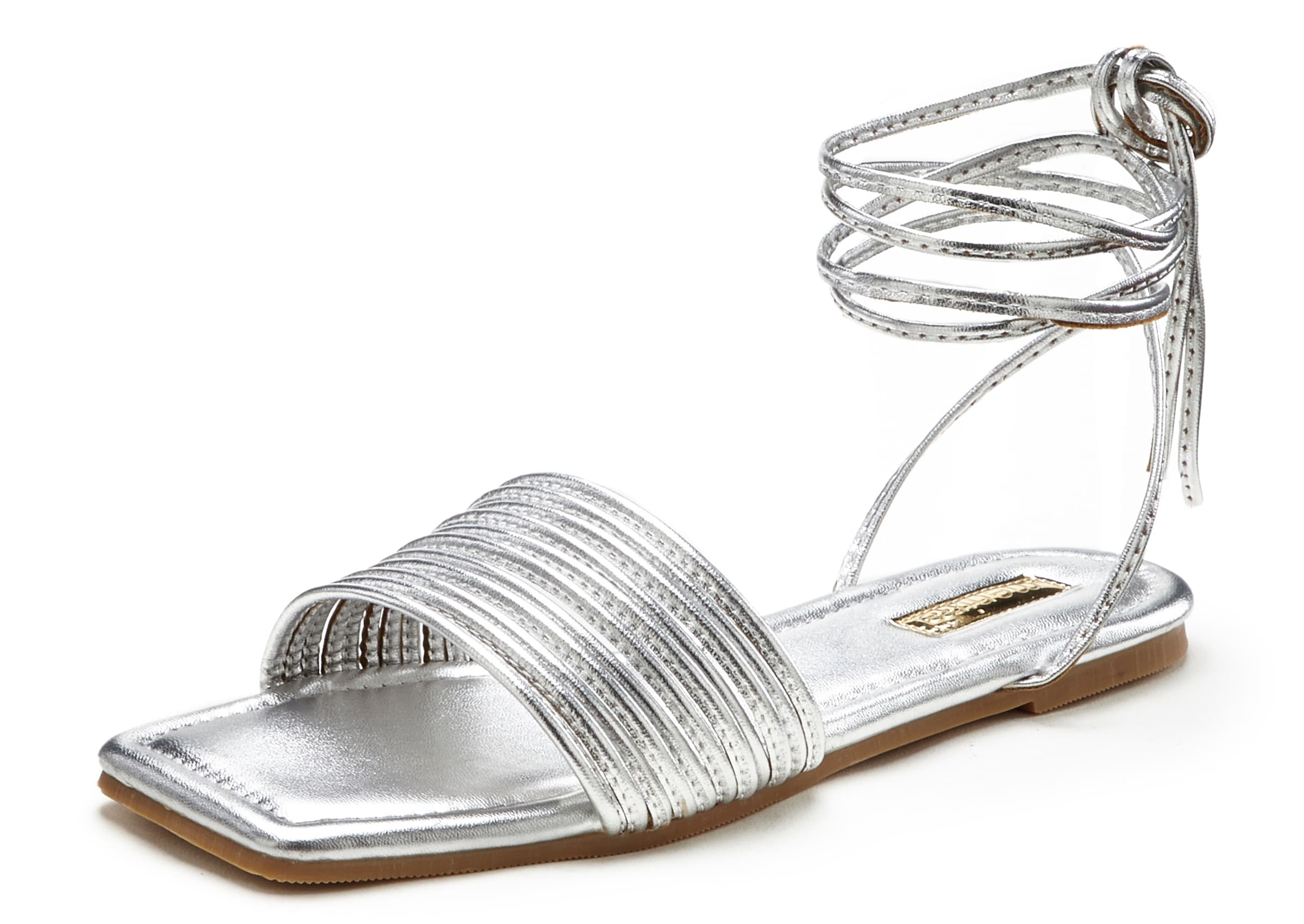 Sandalo con cinturino di LASCANA in argento: frontale