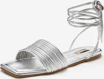 LASCANA Strap sandal in Silver: front