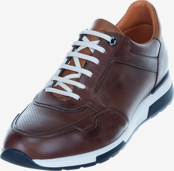 VANLIER Athletic Lace-Up Shoes ' Positano' in Brown: front