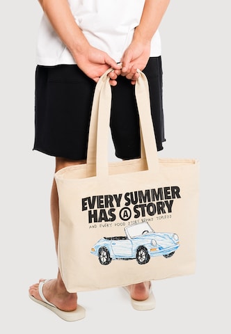 Cabas 'Summer Story' Another Cotton Lab en blanc : devant
