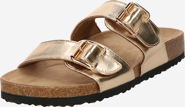 ONLY - Zapatos abiertos 'ONLMAXI-13' en oro: frente