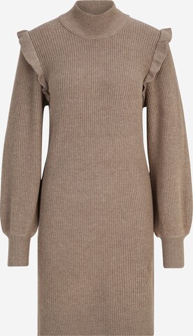 OBJECT Petite Knitted dress 'MALENA' in Brown: front