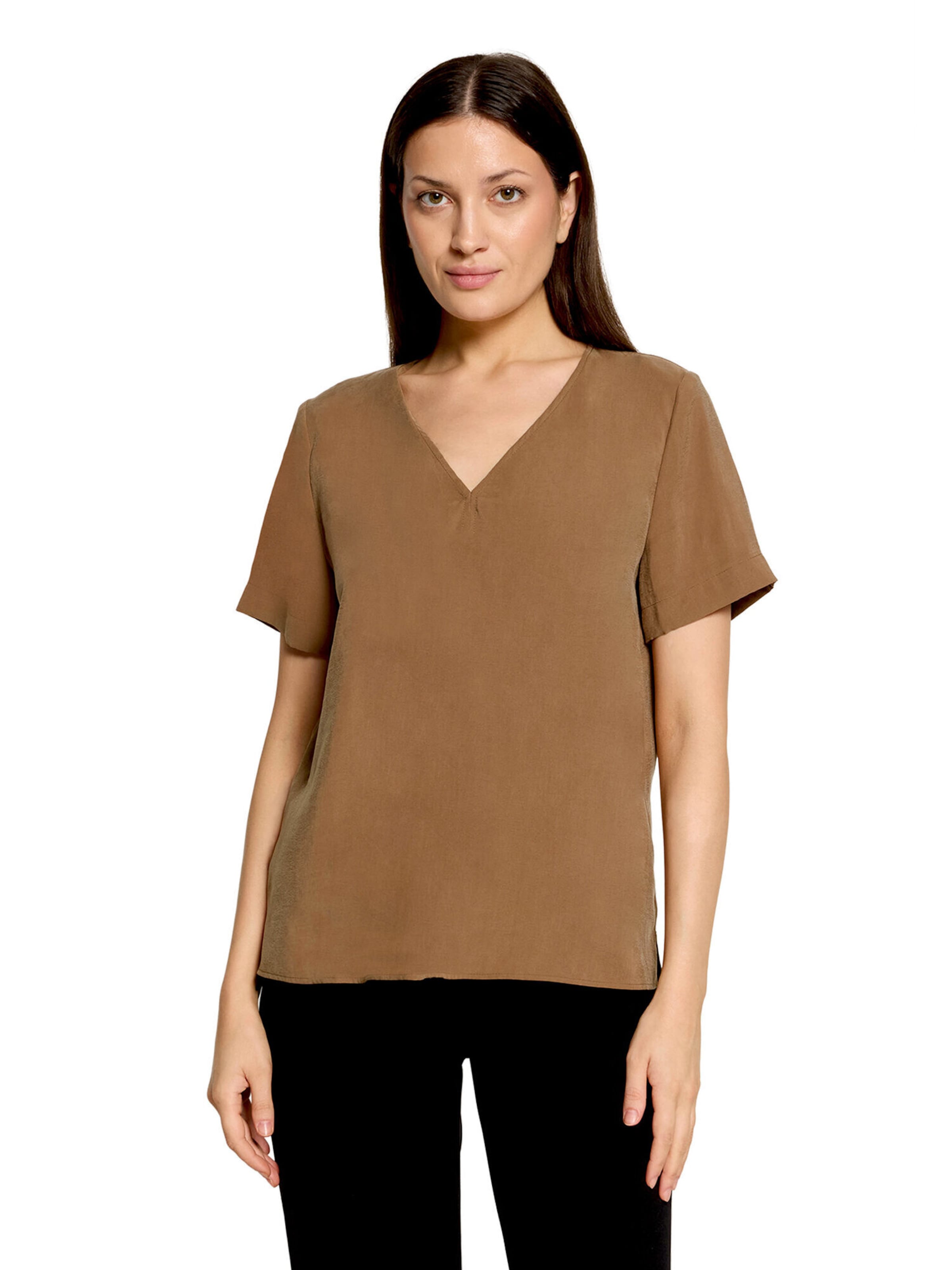 Chemisier Betty Barclay en marron : devant